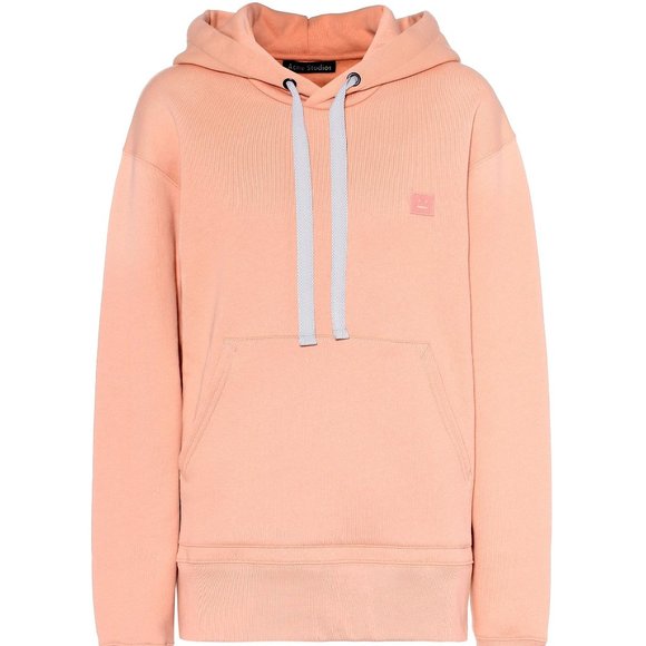 Acne Studios Tops - Acne Studios Ferris Face Cotton Hoodie - Salmon Pink